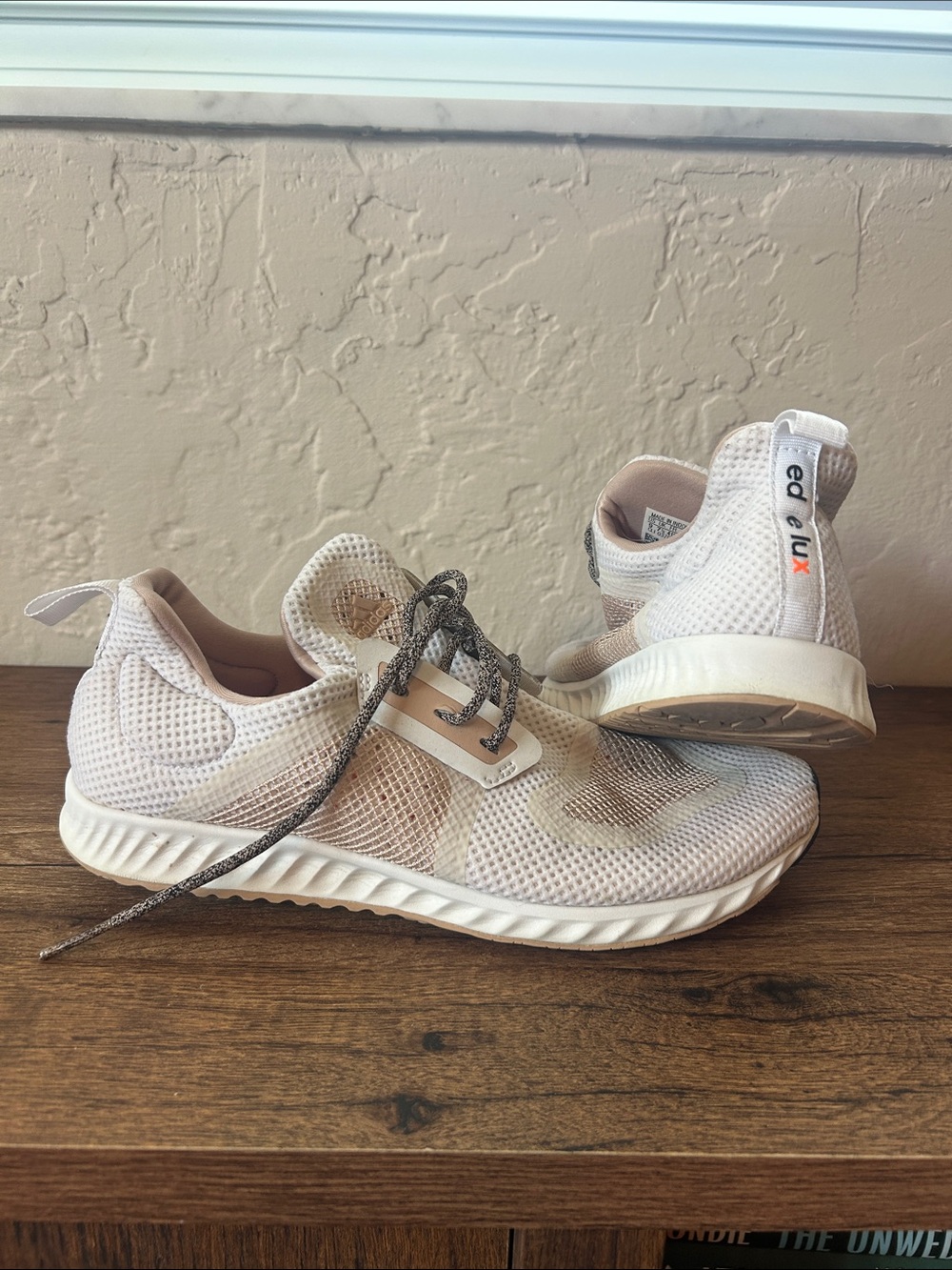 adidas Women’s Light Pink Mesh Athletic Sneakers